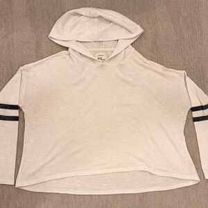 Cotton On White Long Sleeve Hoodie Tee